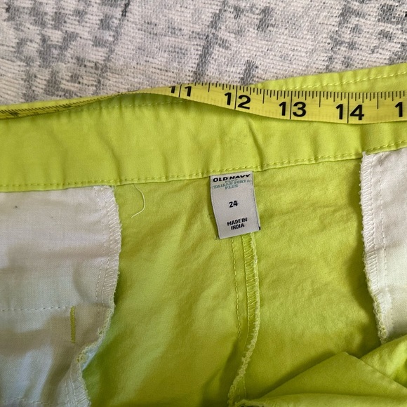 Size 24 Neon Green Preppy Old Navy Shirts 3x - Picture 3 of 5